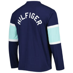 Seattle Kraken Tommy Hilfiger Walter Lace-Up Long Sleeve Top For Sale
