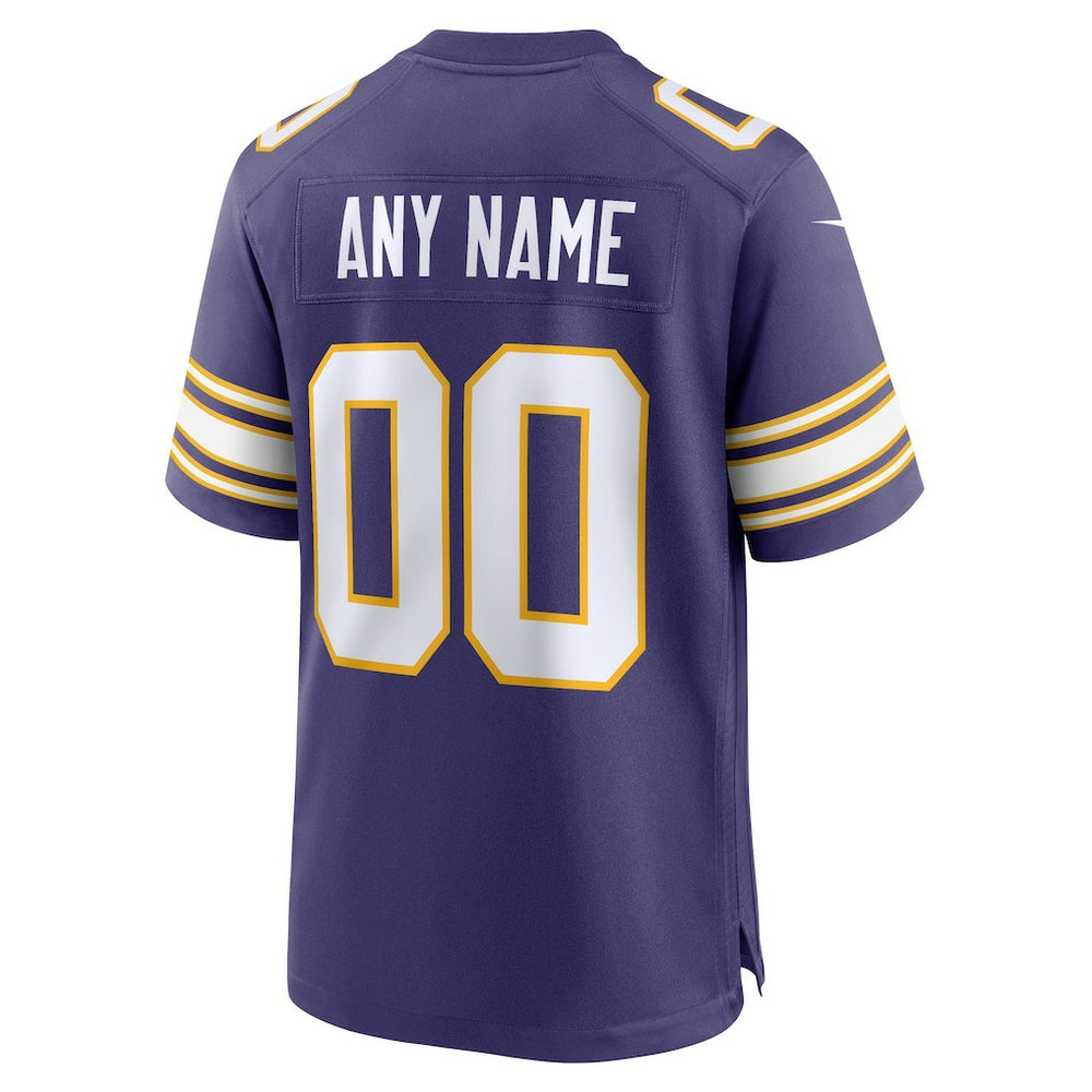 Minnesota Vikings Nike Classic Custom Game Jersey