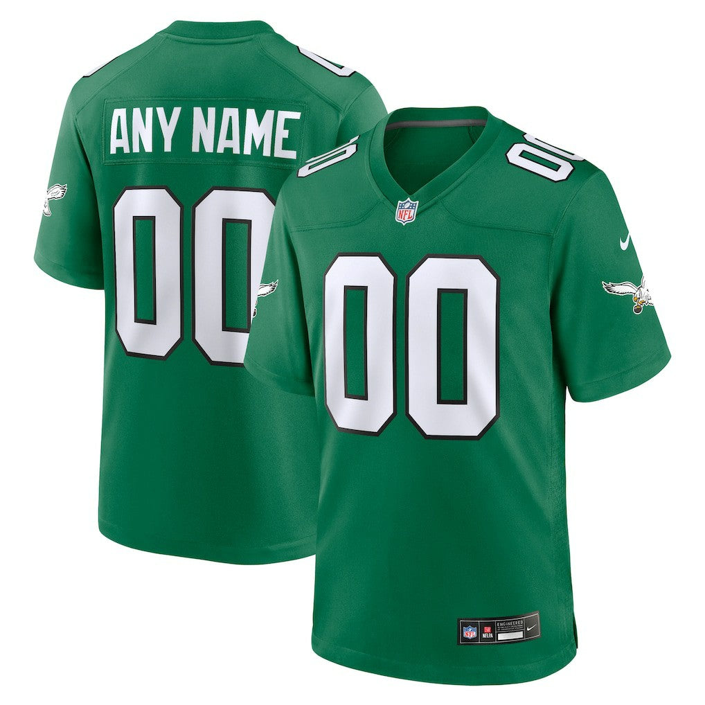 Philadelphia Eagles Nike Alternate Custom Game Jersey