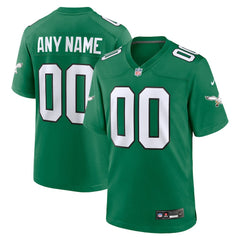 Philadelphia Eagles Nike Alternate Custom Game Jersey