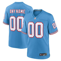 Tennessee Titans Nike Oilers Throwback Custom Game Jersey