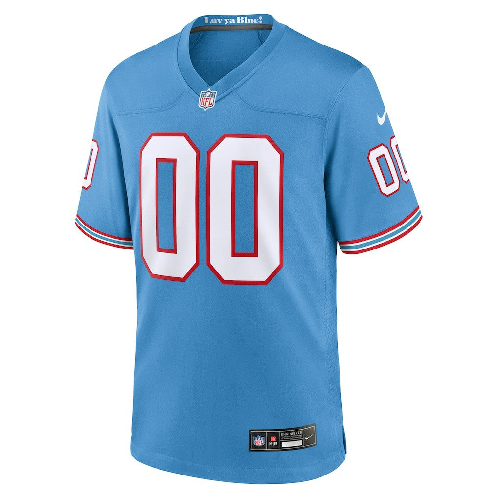 Tennessee Titans Nike Oilers Throwback Custom Game Jersey