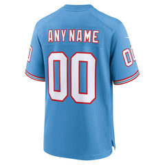 Tennessee Titans Nike Oilers Throwback Custom Game Jersey