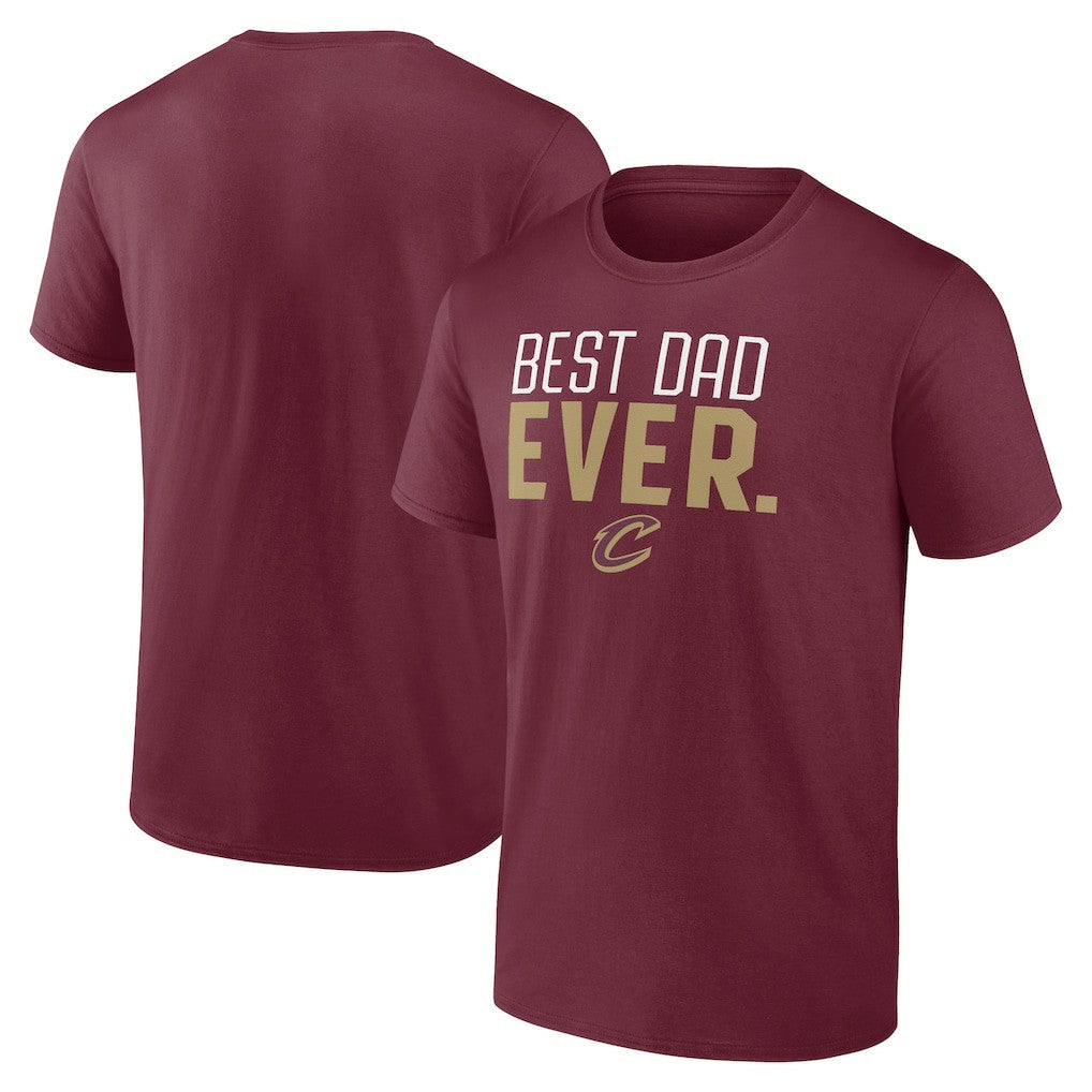 Cleveland Cavaliers Best Dad Ever Logo T-Shirt sale Outlet