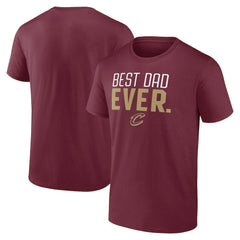 Cleveland Cavaliers Best Dad Ever Logo T-Shirt sale Outlet