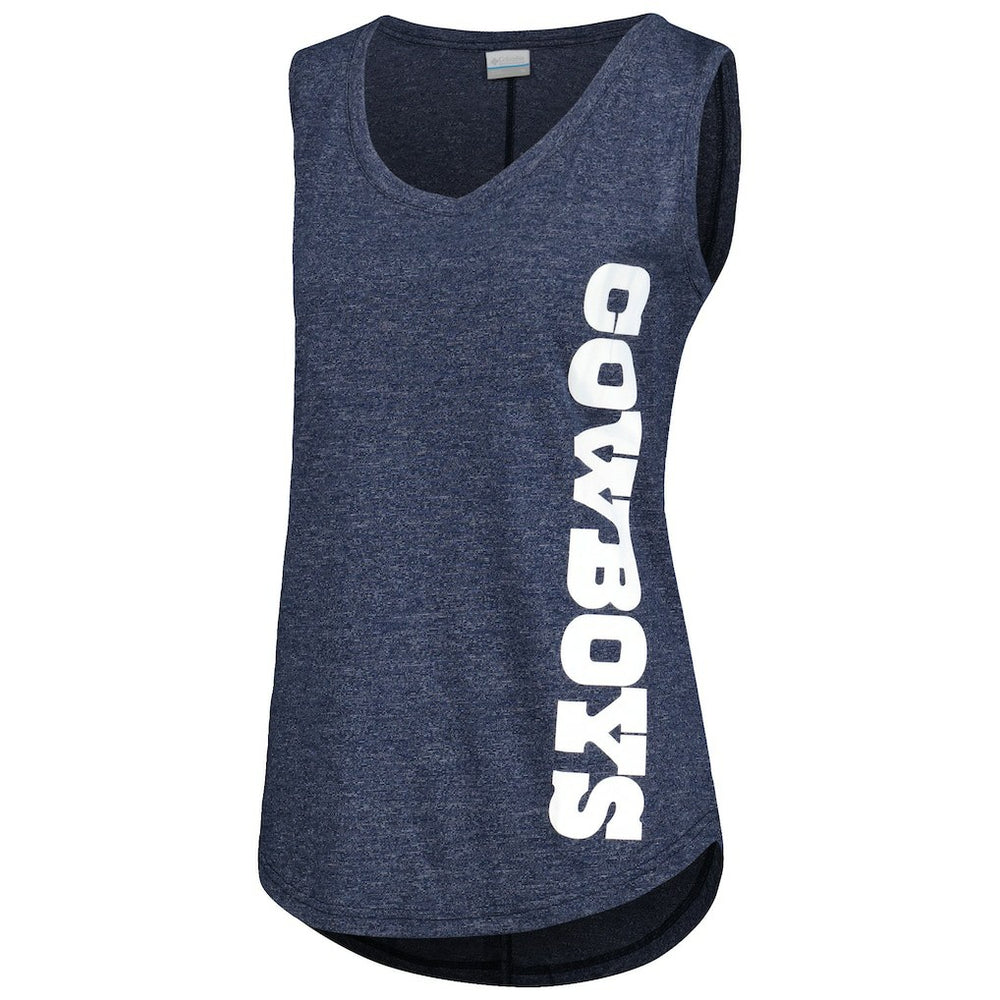Dallas Cowboys Columbia Women's Cades Cape Omni-Wick Tri-Blend Tank Top