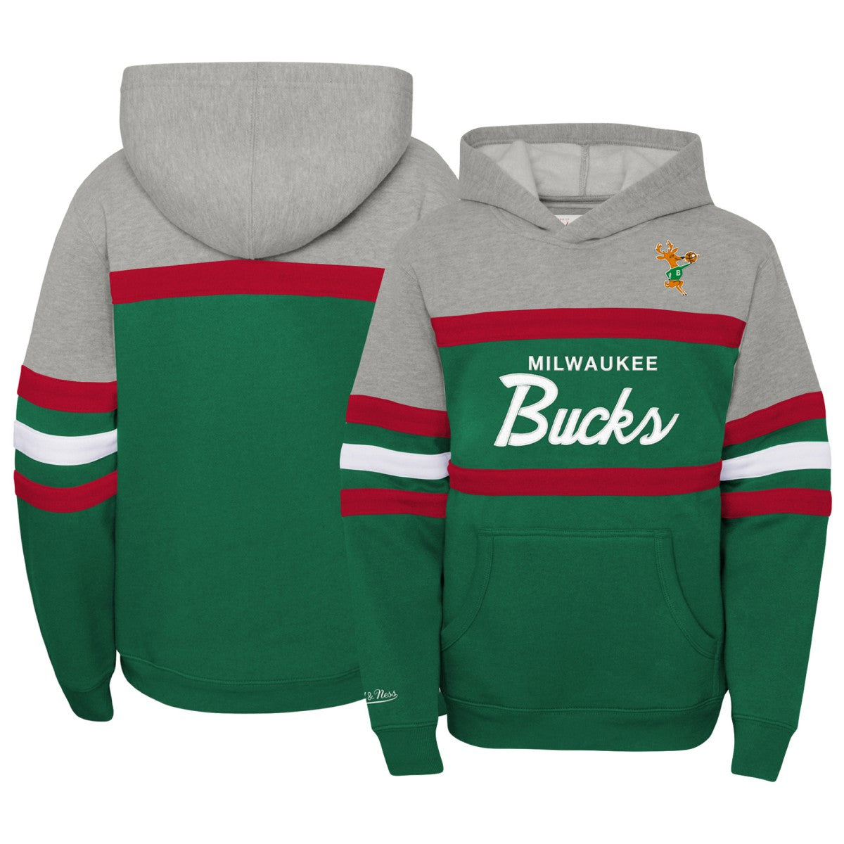 Milwaukee Bucks Youth Hardwood Classics Head Coach Pullover Hoodie For Sale