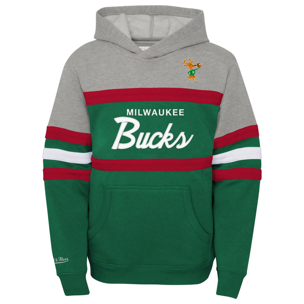Milwaukee Bucks Youth Hardwood Classics Head Coach Pullover Hoodie For Sale