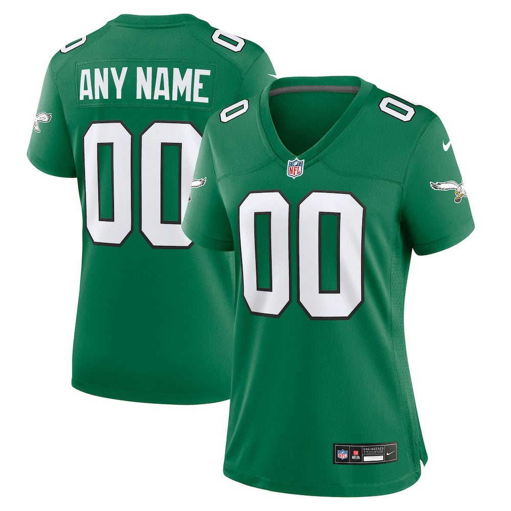 Philadelphia Eagles Nike Women's Alternate Custom Game Jersey