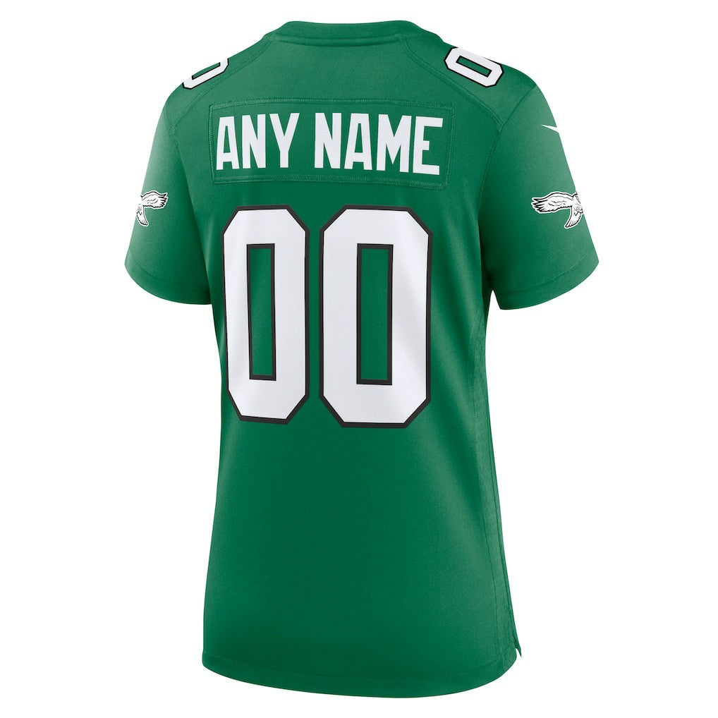 Philadelphia Eagles Nike Women's Alternate Custom Game Jersey