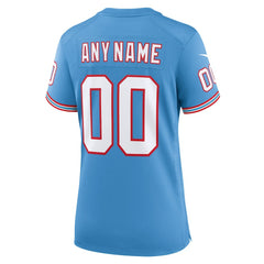 Tennessee Titans Nike Women's Oilers Throwback Custom Game Jersey