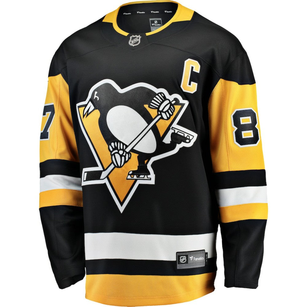 Sidney Crosby Pittsburgh Penguins Fanatics Captain Patch Home Breakaway Jersey Outlet