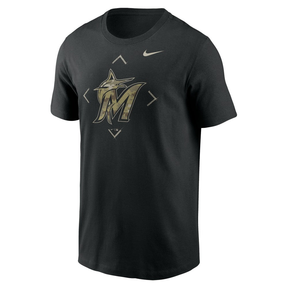 Miami Marlins Nike Camo Logo T-Shirt | MLB Outlet
