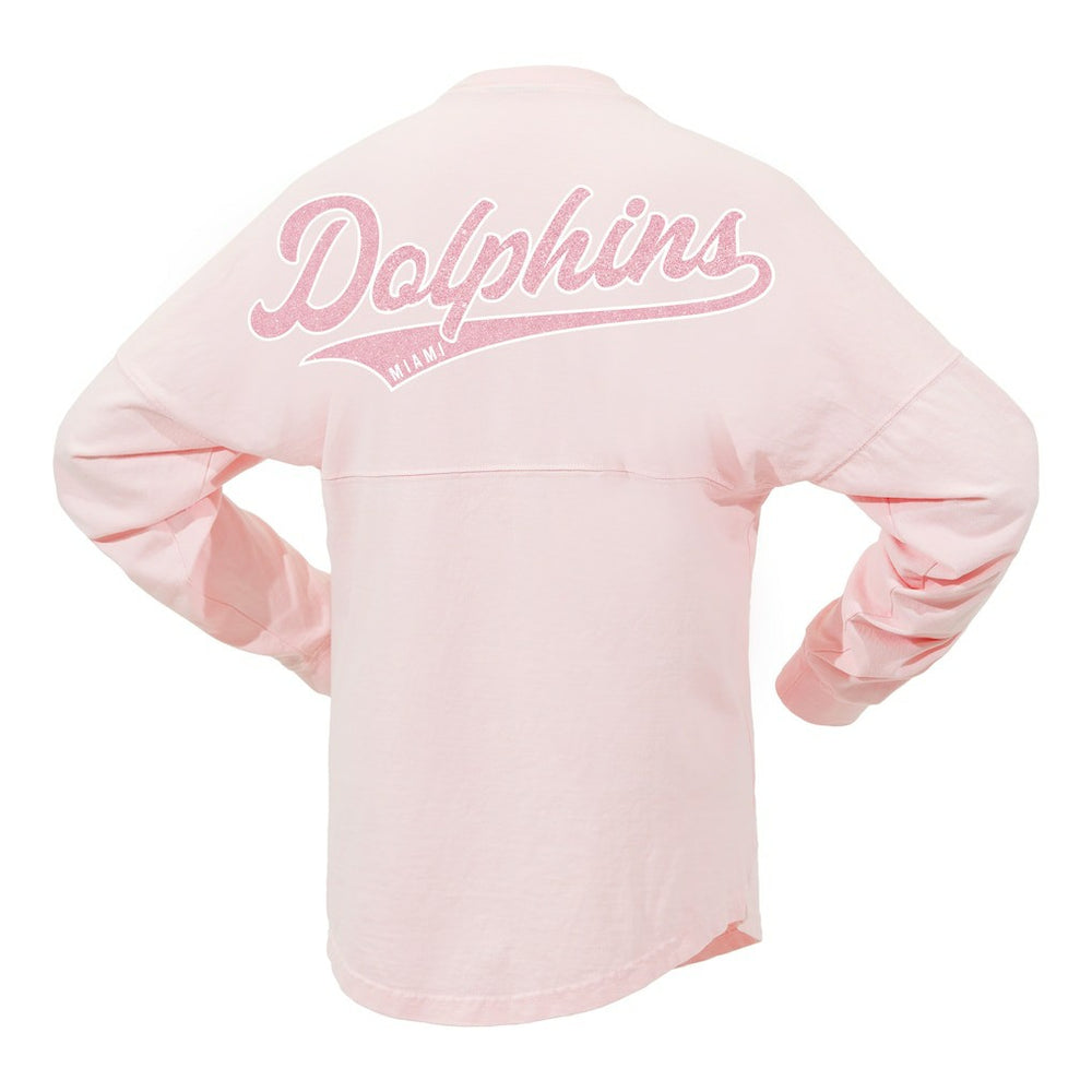 Miami Dolphins Fanatics Women's Millennial Spirit Jersey T-Shirt