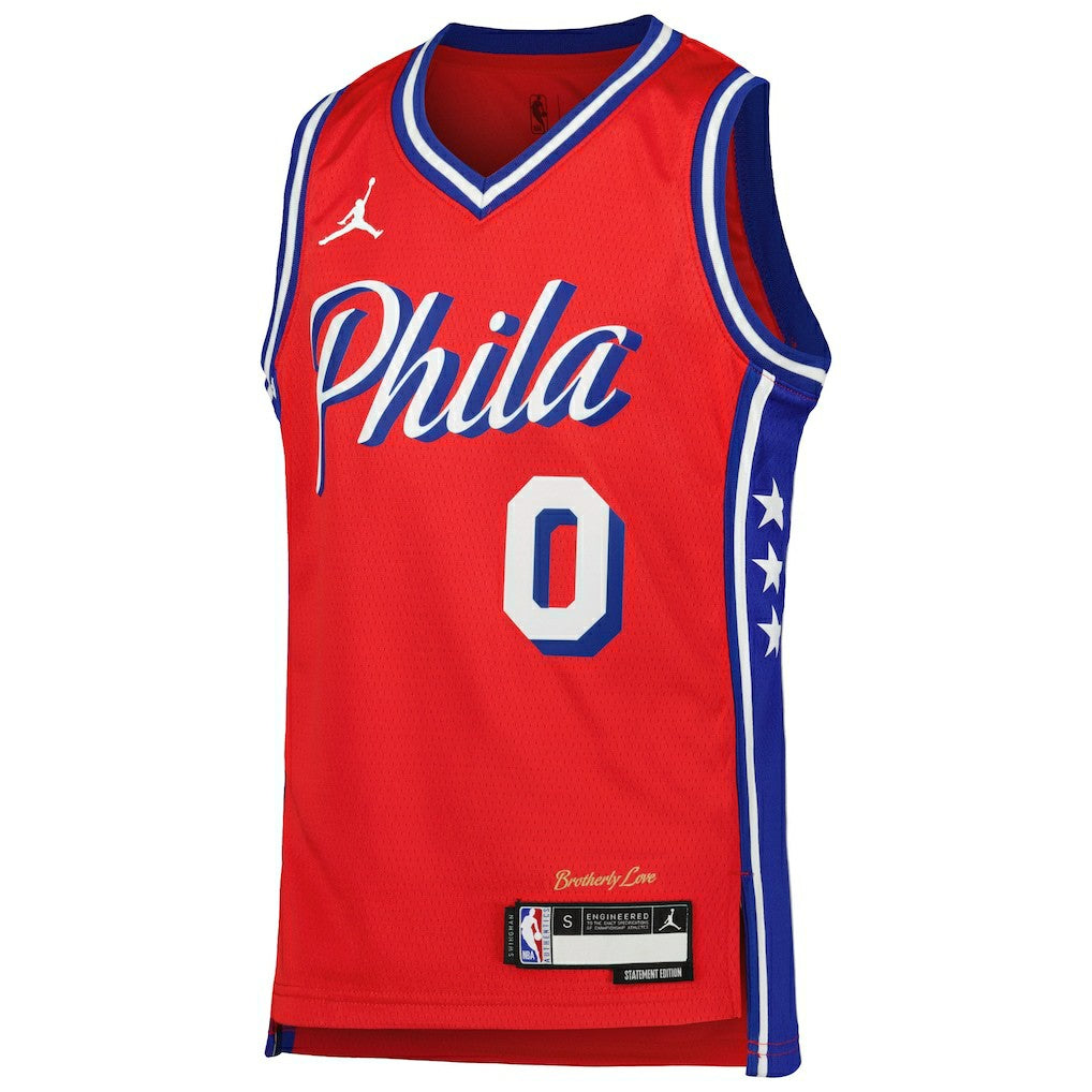 Tyrese Maxey Philadelphia 76ers Jordan Brand Youth Swingman Jersey For Sale
