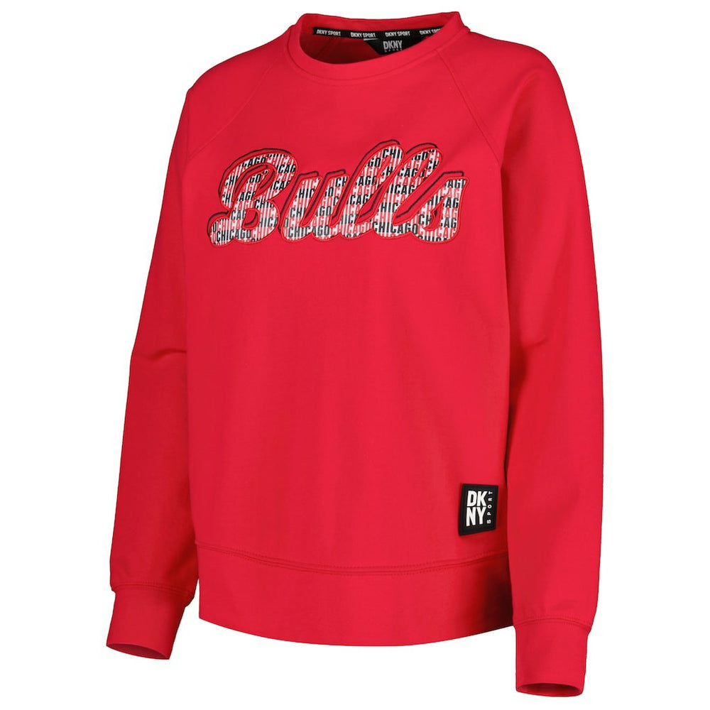 Chicago Bulls DKNY Sport Women's Regina Raglan Pullover Sweatshirt sale Outlet