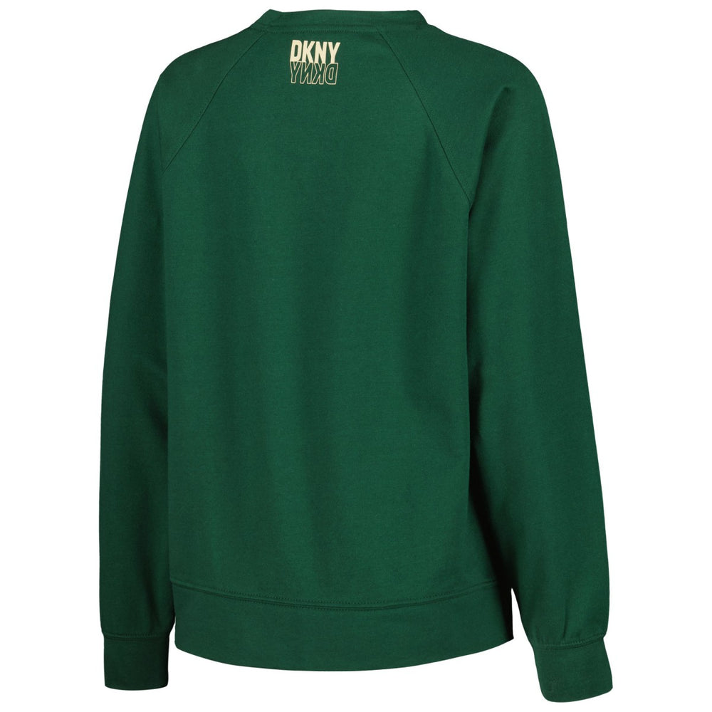 Milwaukee Bucks DKNY Sport Women's Regina Raglan Pullover Sweatshirt On Sale