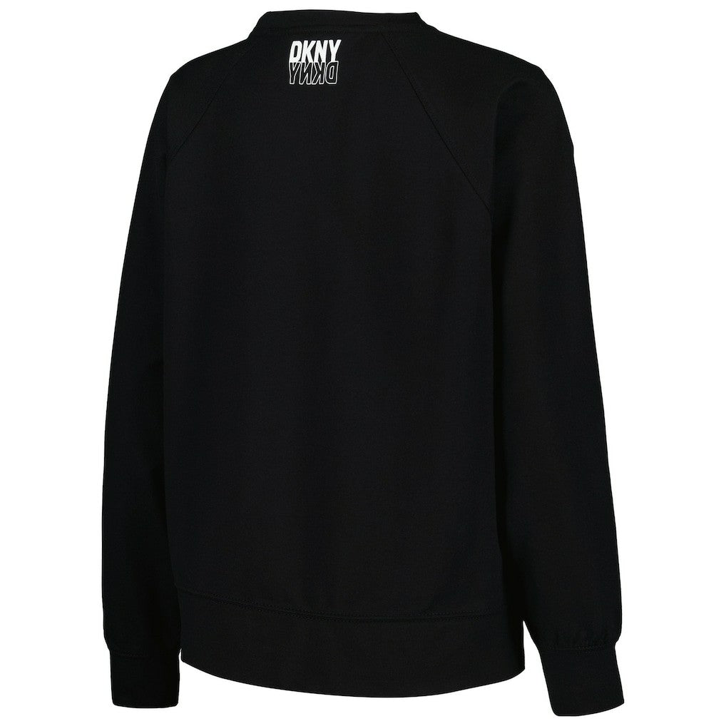 Brooklyn Nets DKNY Sport Women's Regina Raglan Pullover Sweatshirt New