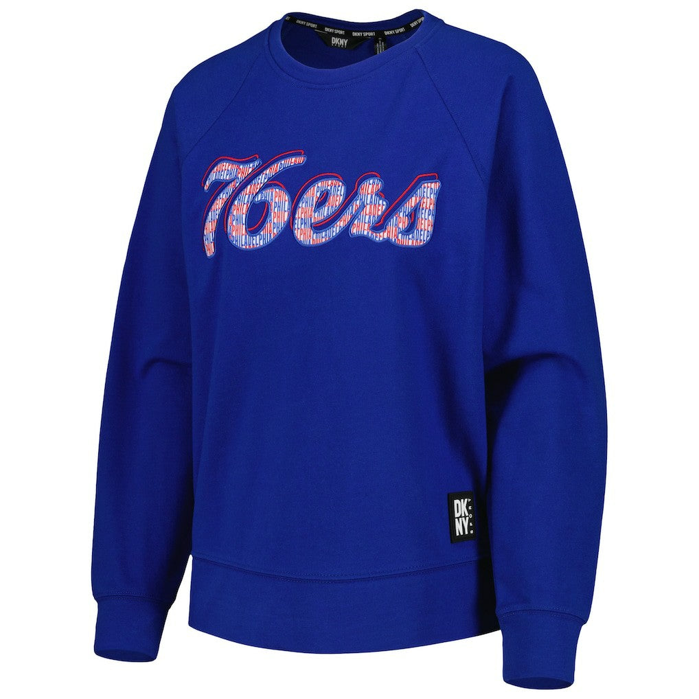 Philadelphia 76ers DKNY Sport Women's Regina Raglan Pullover Sweatshirt For Sale