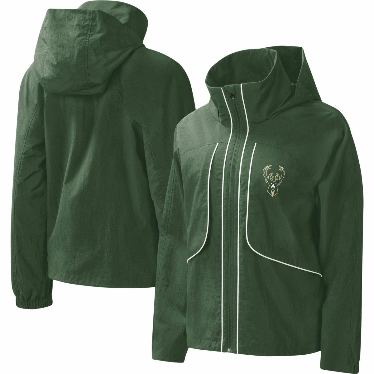 Milwaukee Bucks G-III 4Her by Carl Banks Women's Last Shot Full-Zip Hoodie Discount