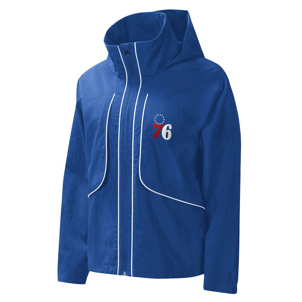 Philadelphia 76ers G-III 4Her by Carl Banks Women's Last Shot Full-Zip Hoodie For Sale