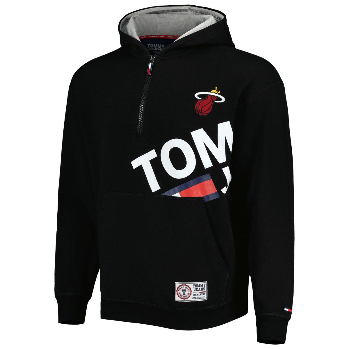 Miami Heat Tommy Jeans Bernard Half-Zip Hoodie Discount