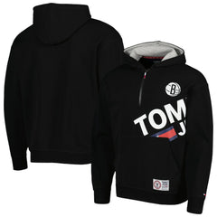 Brooklyn Nets Tommy Jeans Bernard Half-Zip Hoodie On Sale