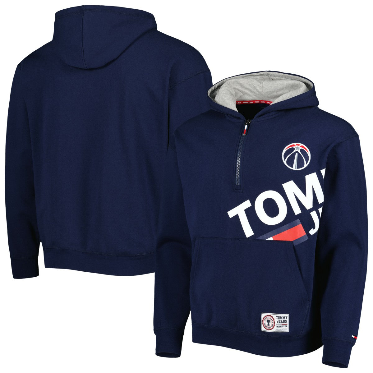 Washington Wizards Tommy Jeans Bernard Half-Zip Hoodie For Sale