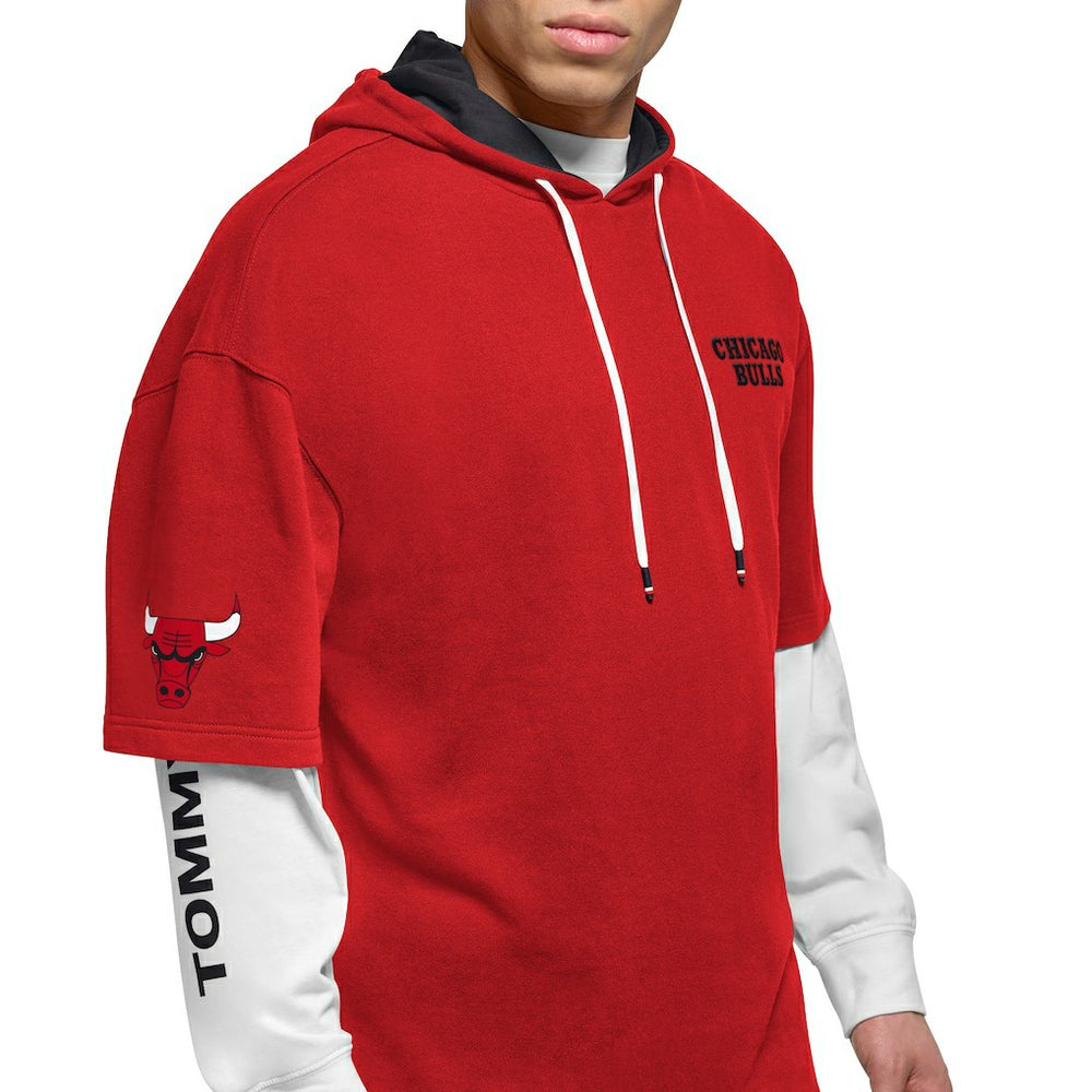 Chicago Bulls Tommy Jeans Matthew 2-In-1 T-Shirt & Hoodie Combo Set Outlet