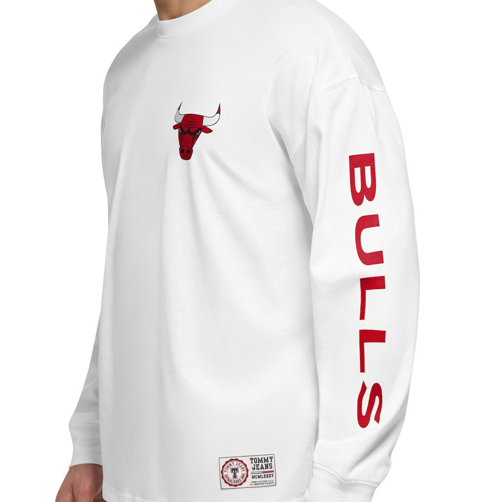 Chicago Bulls Tommy Jeans Matthew 2-In-1 T-Shirt & Hoodie Combo Set Outlet