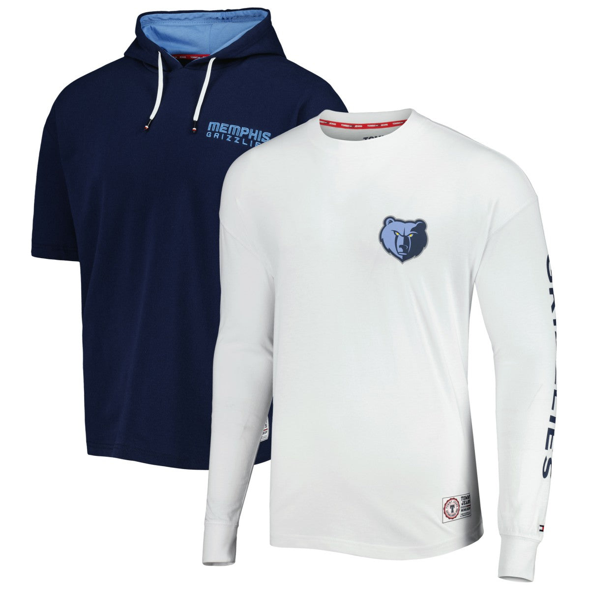 Memphis Grizzlies Tommy Jeans Matthew 2-In-1 T-Shirt & Hoodie Combo Set Discount