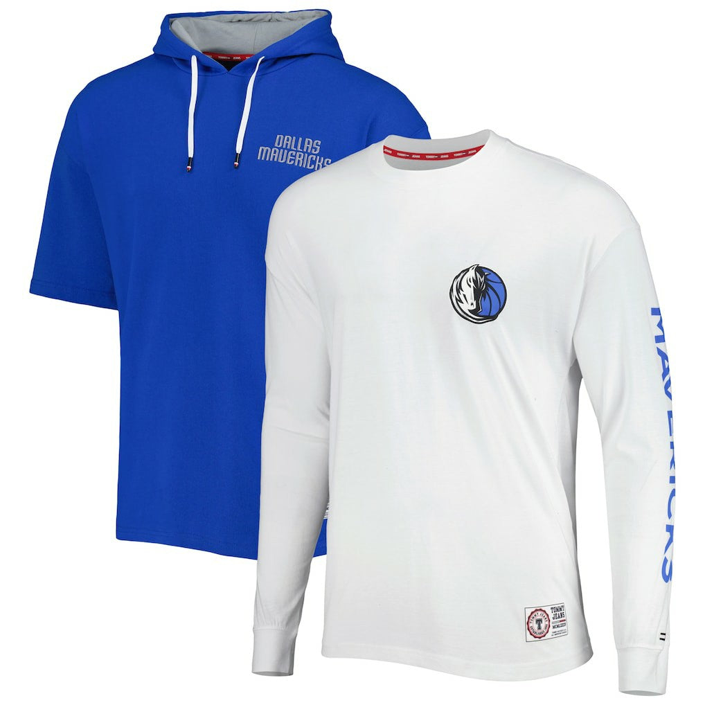 Dallas Mavericks Tommy Jeans Matthew 2-In-1 T-Shirt & Hoodie Combo Set sale For Sale