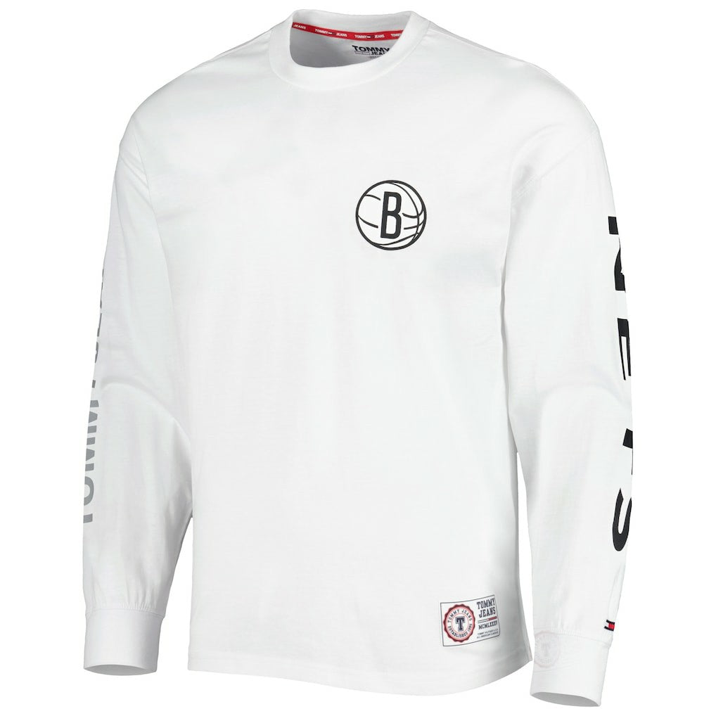 Brooklyn Nets Tommy Jeans Matthew 2-In-1 T-Shirt & Hoodie Combo Set For Sale