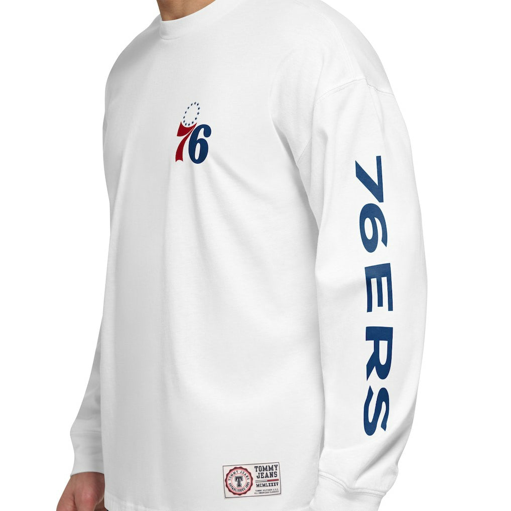 Philadelphia 76ers Tommy Jeans Matthew 2-In-1 T-Shirt & Hoodie Combo Set On Sale