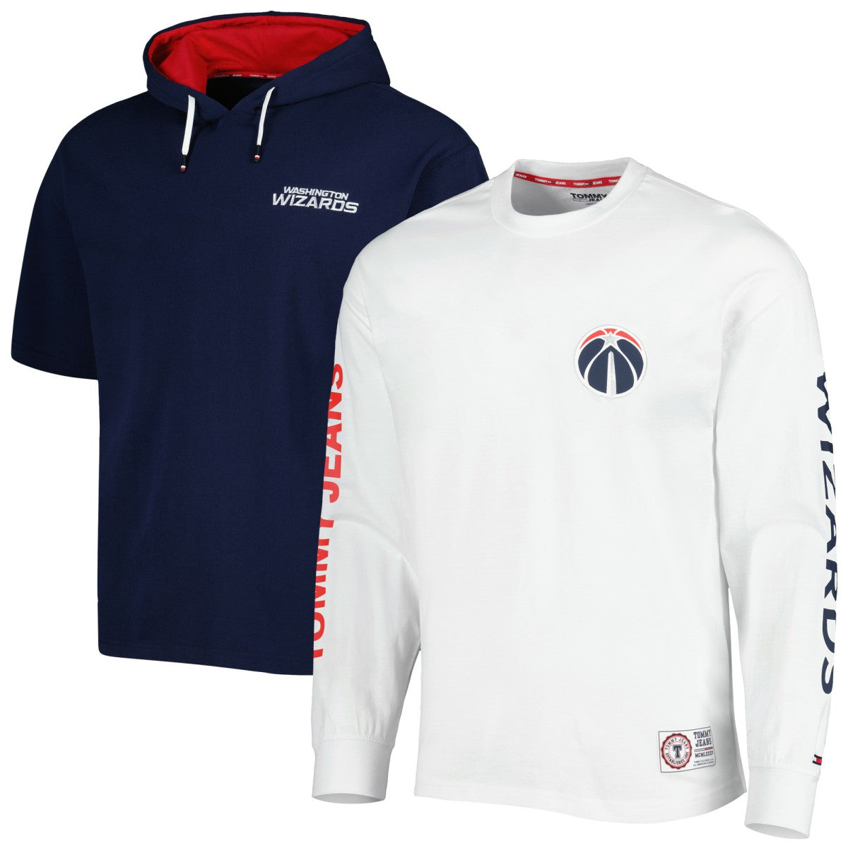 Washington Wizards Tommy Jeans Matthew 2-In-1 T-Shirt & Hoodie Combo Set On Sale