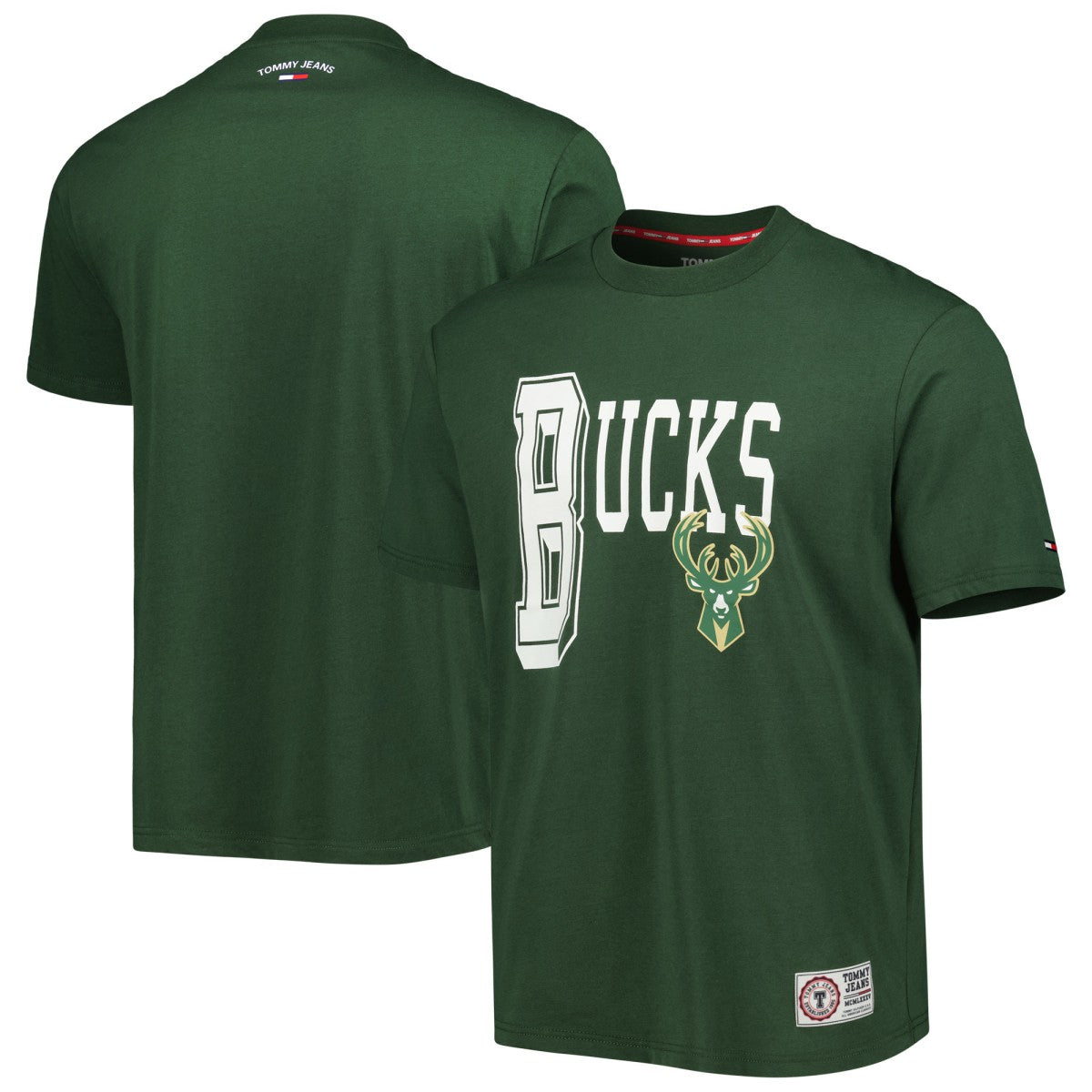 Milwaukee Bucks Tommy Jeans Mel Varsity T-Shirt For Sale