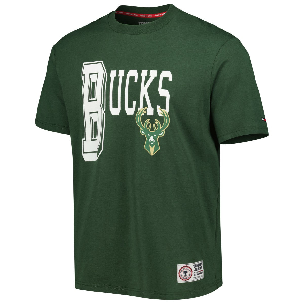Milwaukee Bucks Tommy Jeans Mel Varsity T-Shirt For Sale