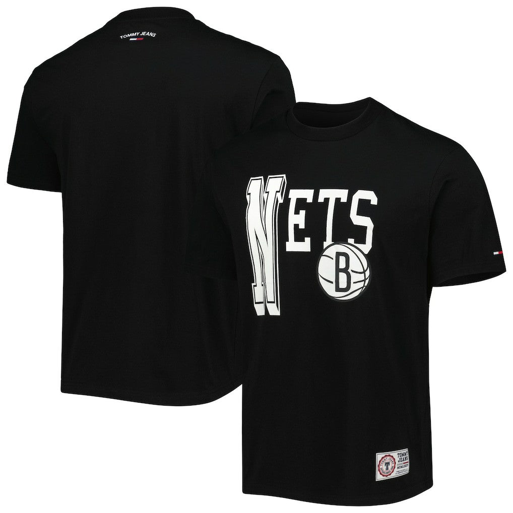 Brooklyn Nets Tommy Jeans Mel Varsity T-Shirt For Sale