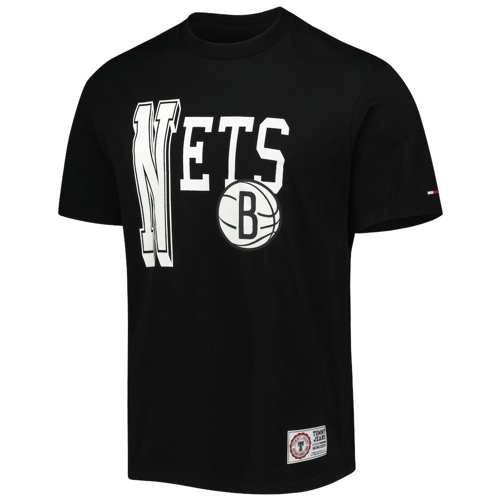Brooklyn Nets Tommy Jeans Mel Varsity T-Shirt For Sale