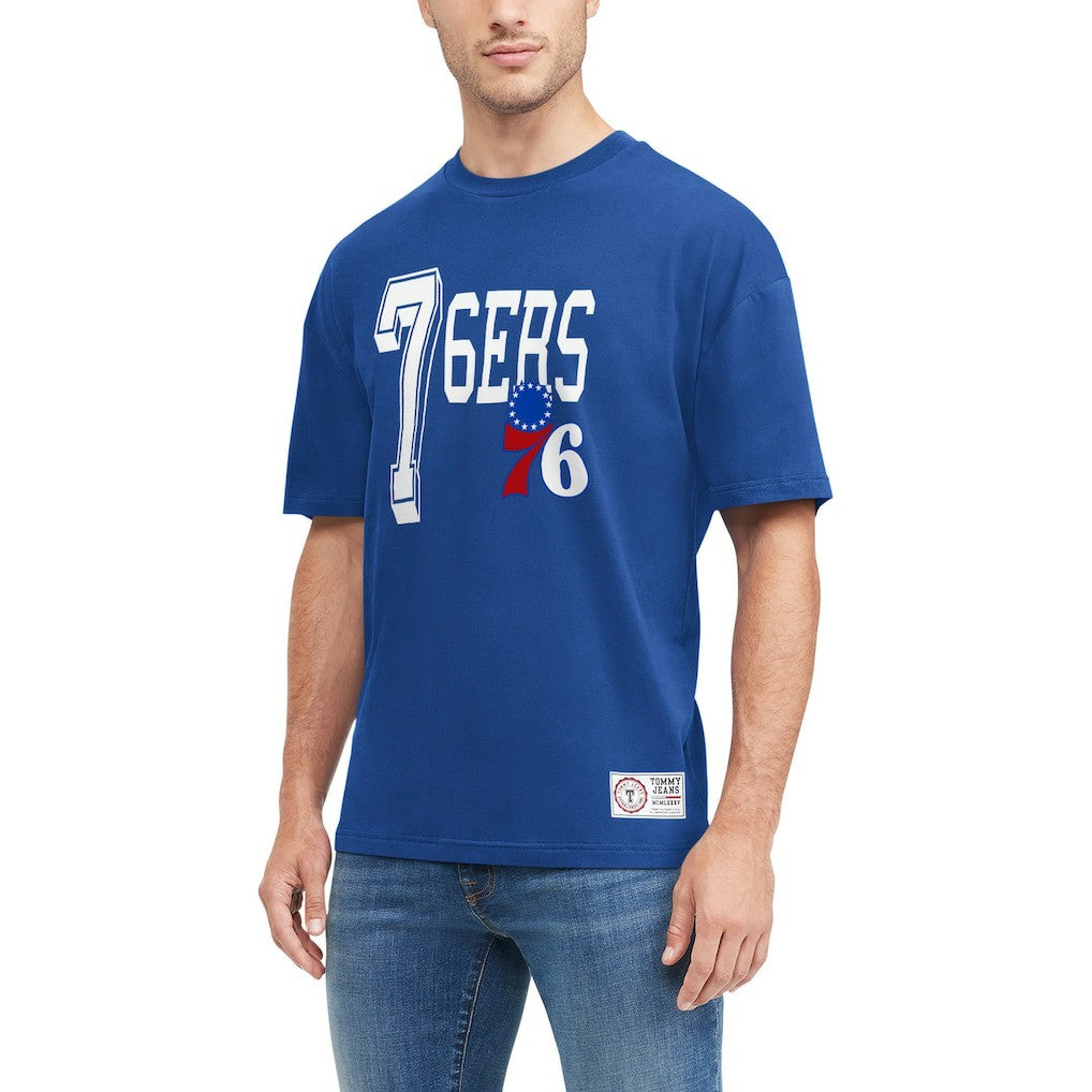 Philadelphia 76ers Tommy Jeans Mel Varsity T-Shirt Online