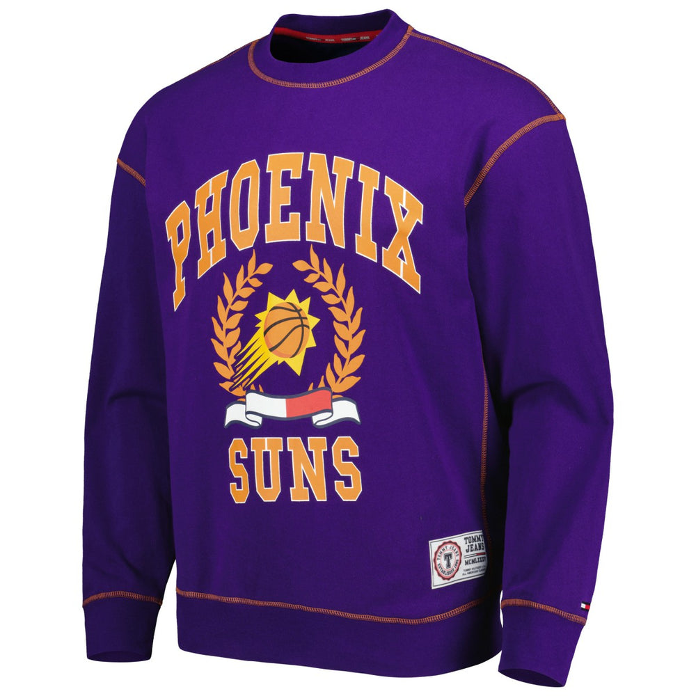 Phoenix Suns Tommy Jeans Peter French Terry Pullover Crew Sweatshirt For Sale