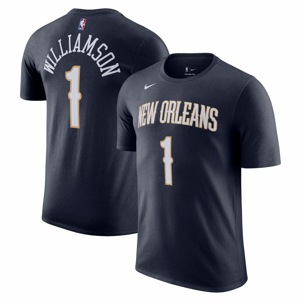 Zion Williamson New Orleans Pelicans Icon 2022/23 Name & Number T-Shirt On Sale