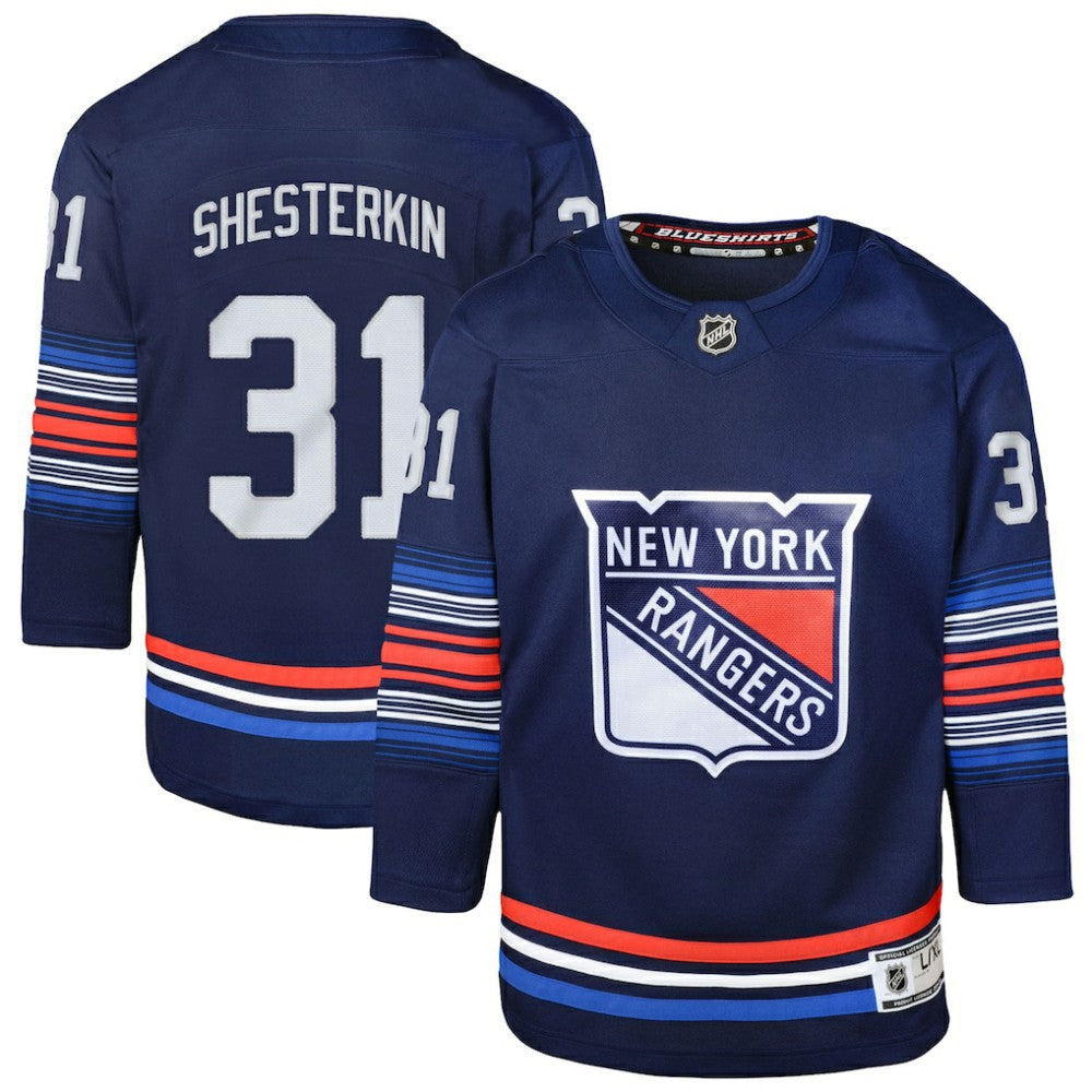 Igor Shesterkin New York Rangers Youth Alternate Premier Player Jersey Online