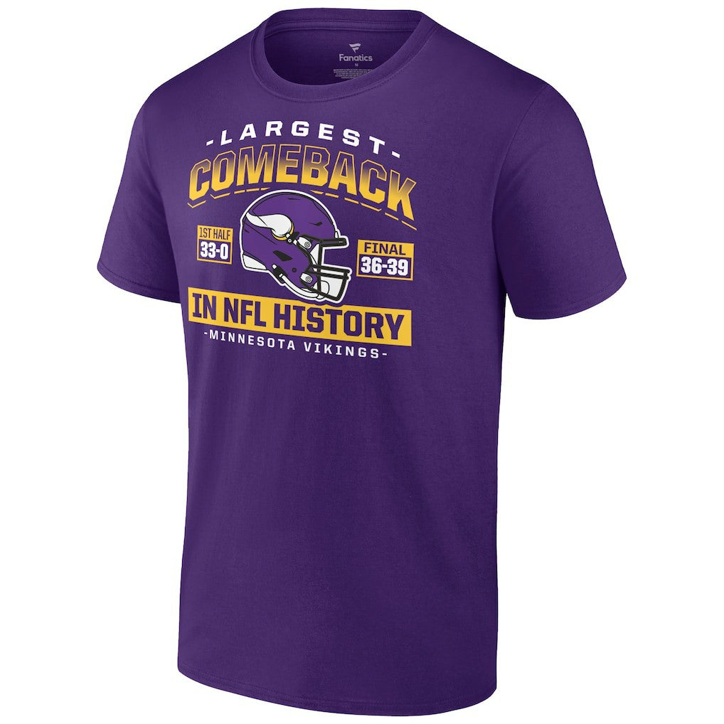 Minnesota Vikings  Largest Comeback T-Shirt