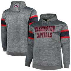 Washington Capitals Big & Tall Stripe Pullover Hoodie Outlet