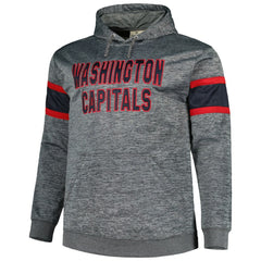 Washington Capitals Big & Tall Stripe Pullover Hoodie Outlet