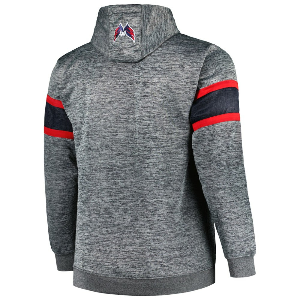 Washington Capitals Big & Tall Stripe Pullover Hoodie Outlet