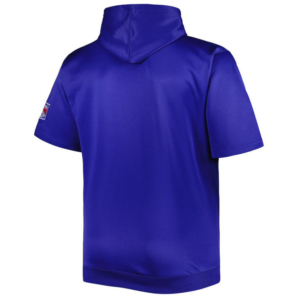 New York Rangers Big & Tall Logo Short Sleeve Hoodie Discount