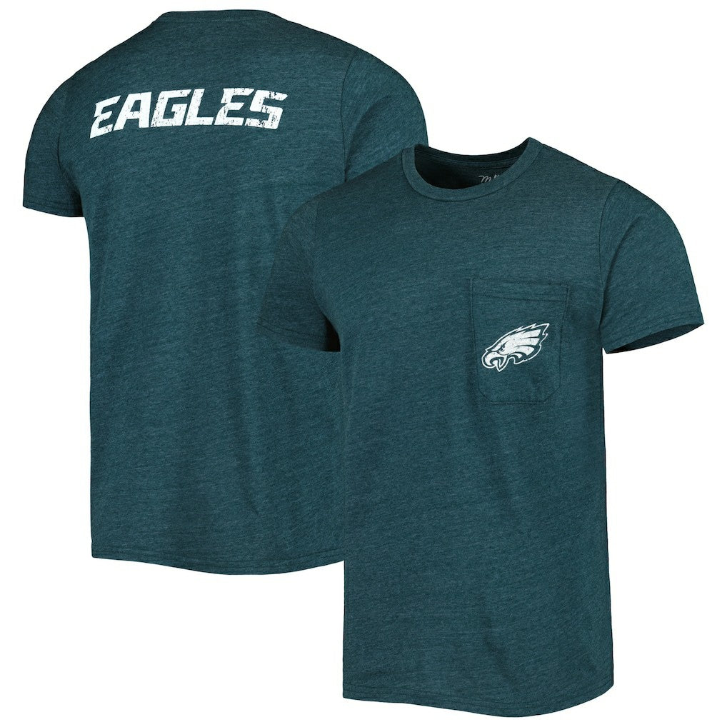 Philadelphia Eagles  Majestic Threads Tri-Blend Pocket T-Shirt
