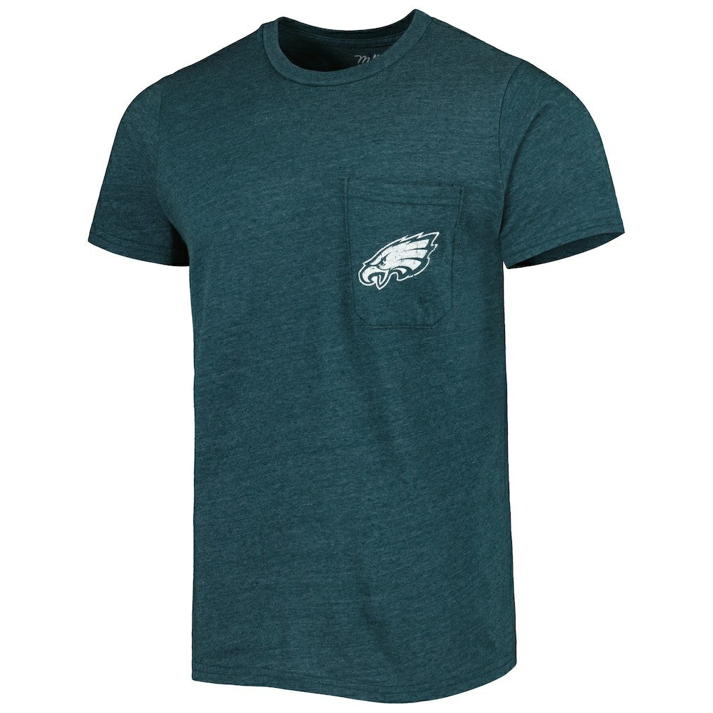 Philadelphia Eagles  Majestic Threads Tri-Blend Pocket T-Shirt